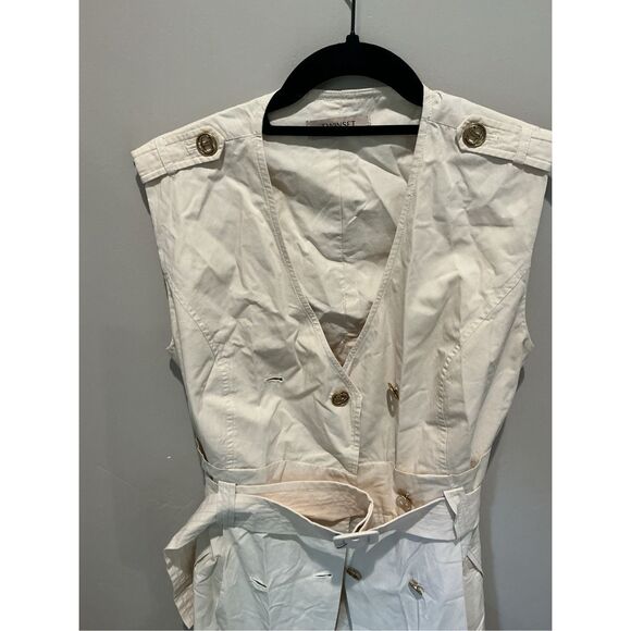 Twinset Milano Double-breasted midi poplin dress - Picture 5 of 9